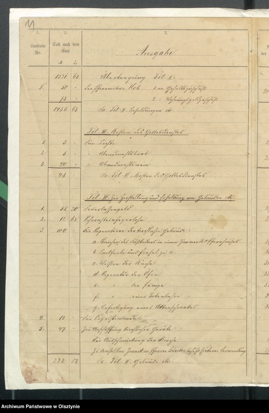 image.from.unit.number "Rechnung über Einnahme und Ausgabe der Kirchen-Kasse Kraplau"