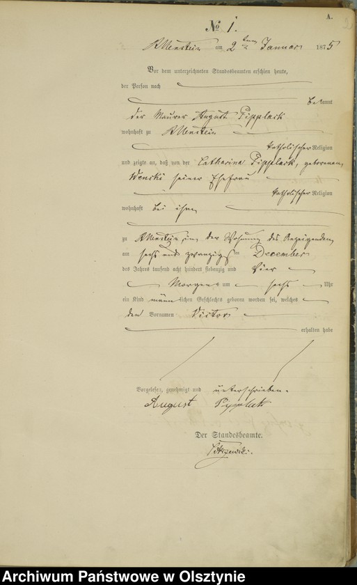 image.from.unit.number "Haupt-Geburts-Register Nr 1 - 282"