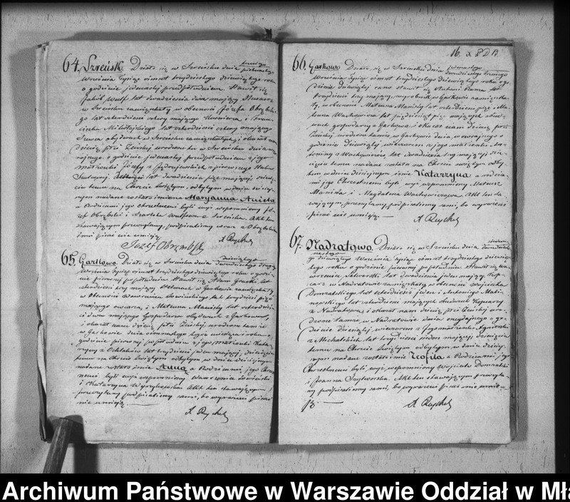 Obraz 18 z jednostki "Akta urodzeń, małżeństw i zgonów"