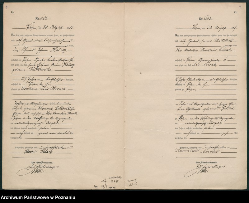 Obraz 6 z jednostki "Księga miejscowa zgonów tom II [Rejestr główny zgonów]"