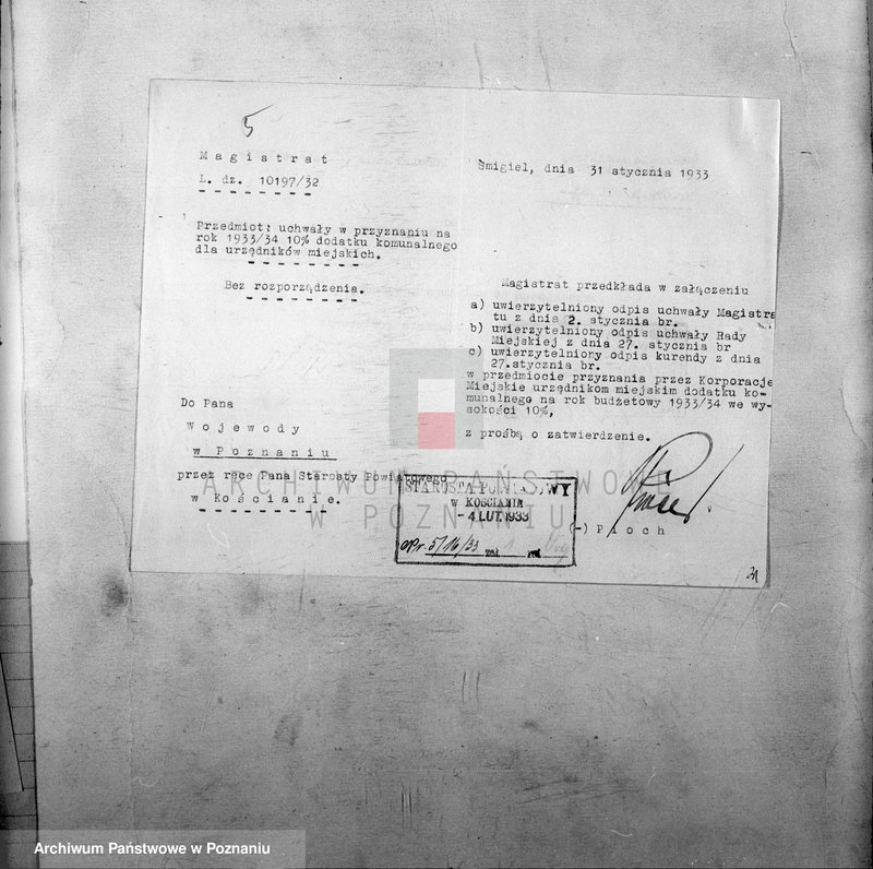 Obraz 9 z jednostki "Urzędnicy Komunalni miasta Śmigla"