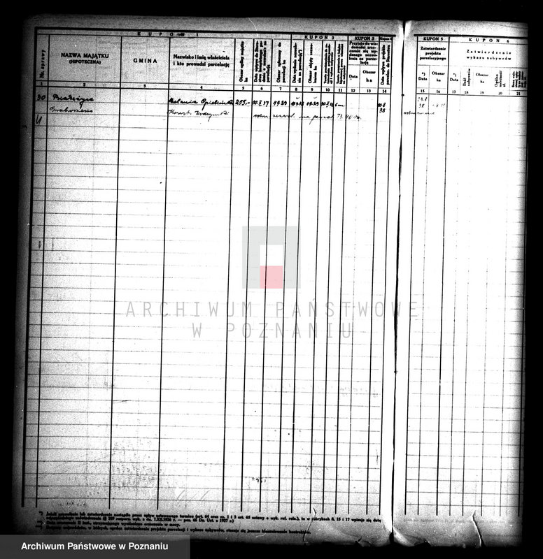 Obraz 8 z jednostki "/Księga kontroli prac parcelacji prywatnej powiatu wrzesińskiego/"