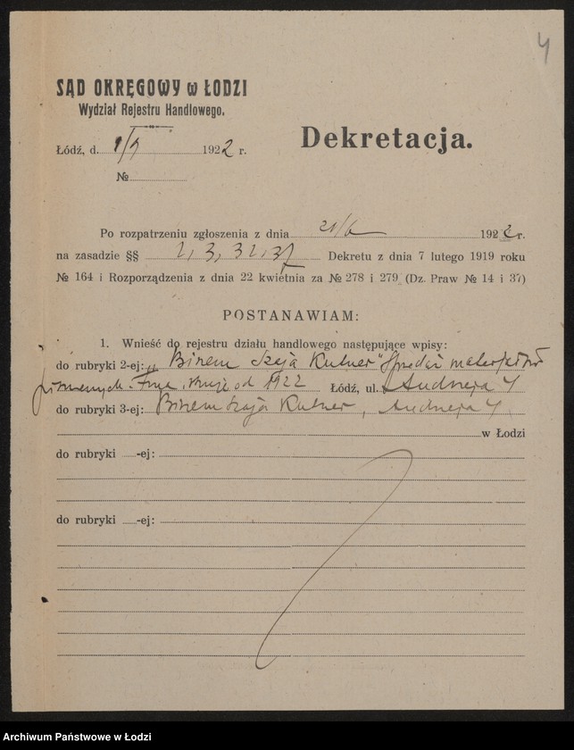 Obraz 6 z jednostki "Binem Szaja Kutner – sprzedaż materiałów piśmiennych"