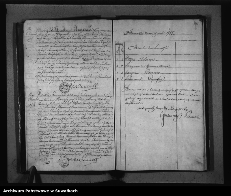 image.from.unit.number "Duplikat Akt Stanu Cywilnego Urodzonych, Zaślubionych i Zmarłych Sekty Filiponów z Gminy Berznickiej z roku 1855"