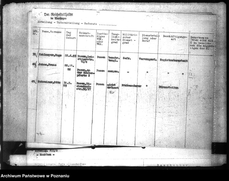 Obraz 11 z jednostki "Geschäftsverteilungspläne der Reichsbauämter"