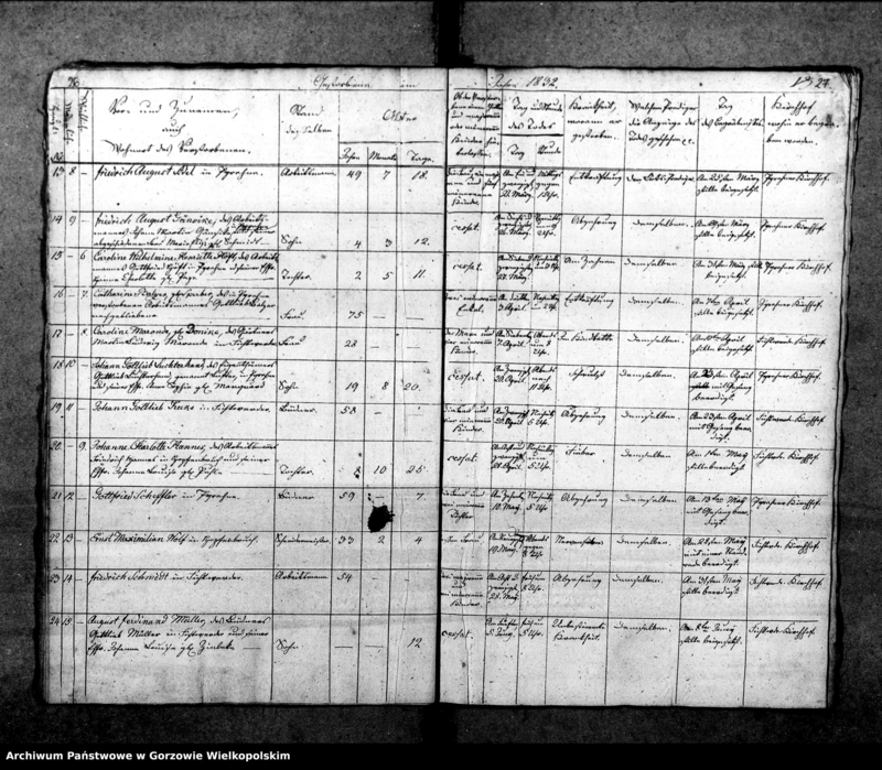 Obraz 17 z jednostki "Duplikate der Kirchenbücher von Pyrehne (Pyrzany): Pyrehne (Pyrzany), Woxholländer (Oksza), Logau (Łagów), Schützensorge (Kłopotowo), Pyrehner Holländer (Pyrzanki), Gross Rehne (Rań), Enterwerder (Kownatki), Stremeltswerder, Radewiesen (Zagajno), Ludwigshof (Okrąglica)."