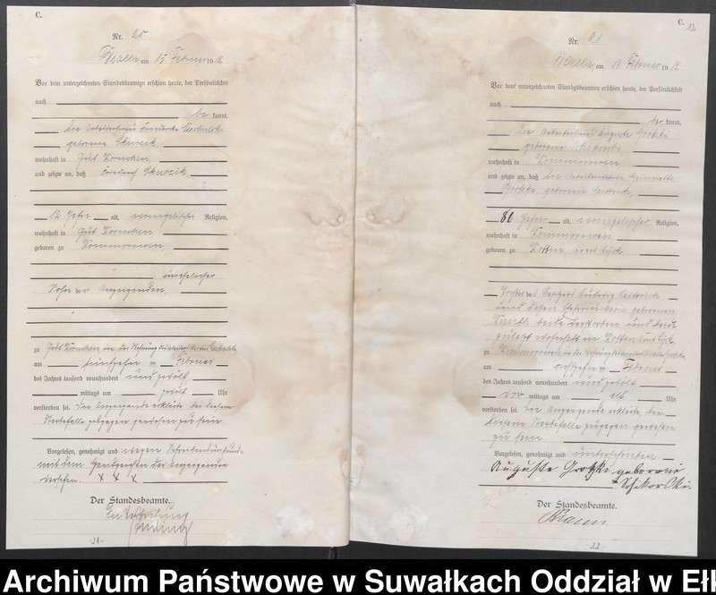 image.from.unit.number "[Sterbe=Haupt=Register des Königlichen Preussischen Standes-Amtes Bialla Kreis Johannisburg]"