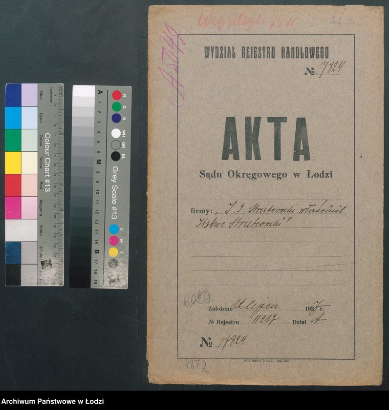 Obraz 2 z jednostki "J. G.Strutcowski- sprzedaż towarów bawełnianych i sztucznego jedwabiu"