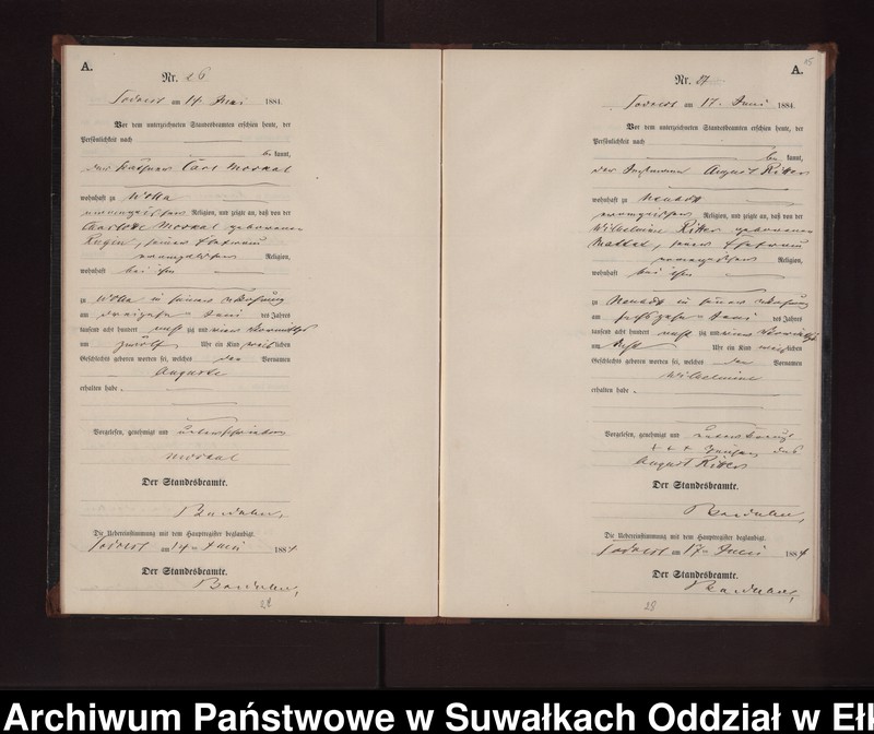 image.from.unit.number "Geburts-Neben-Register des Preussischen Standes-Amtes Neuhoff Kreis Loetzen"