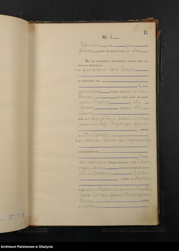 image.from.unit.number "Heiraths-Haupt-Register Nr 1 - 48"