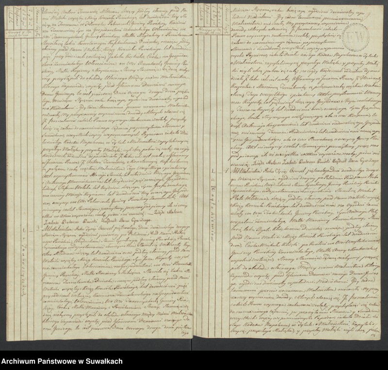 image.from.unit.number "Akta małżeńskie gminy puńskiey od pierwszego stycznia do dnia ostatniego grudnia 1815 roku."
