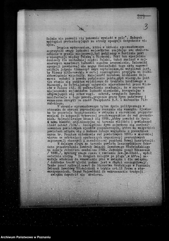 Obraz 7 z jednostki "Sprawozdania z polskiego legalnego ruchu politycznego za miesiące styczeń, luty, marzec 1934 r."