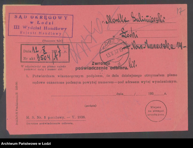 Obraz 19 z jednostki "Mordka Sulimierski- sklep rzeźniczy"