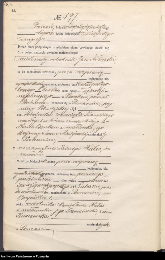 image.from.unit.number "Księga miejscowa małżeństw tom III [Rejestr główny małżeństw]"