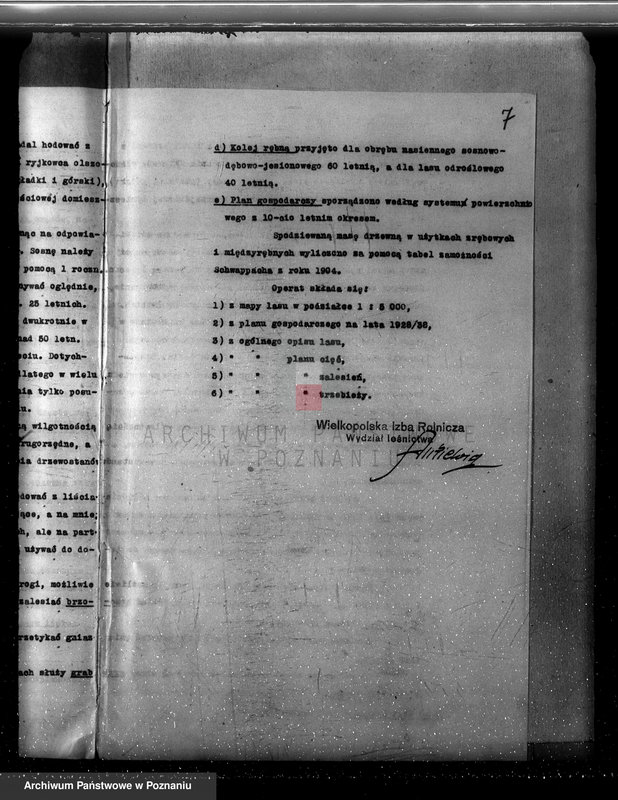 Obraz 11 z jednostki "Plan urządzania gospodarstwa leśnego dla lasu majętności Gorzyczki powiat kościański"
