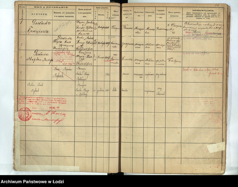 image.from.unit.number "[Księga ludności stałej m. Łodzi guberni piotrkowskiej - Dzielnicy Bałuty nr domu 1-9]"