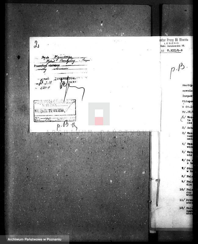 Obraz 6 z jednostki "/Zatwierdzenie budowy i urządzenia gorzelni rolniczej Chłapowskiego w Rogaczewie pow. Kościan/"