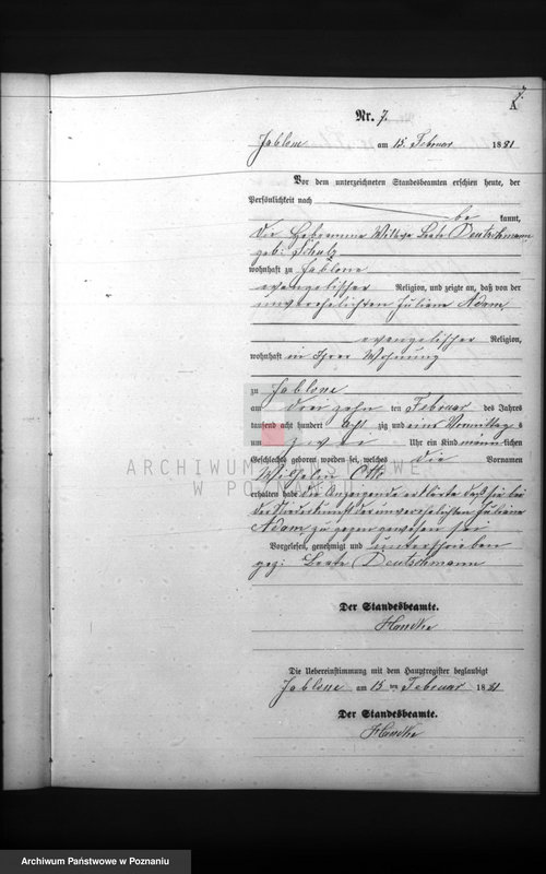 Obraz 9 z jednostki "Księga urodzeń"