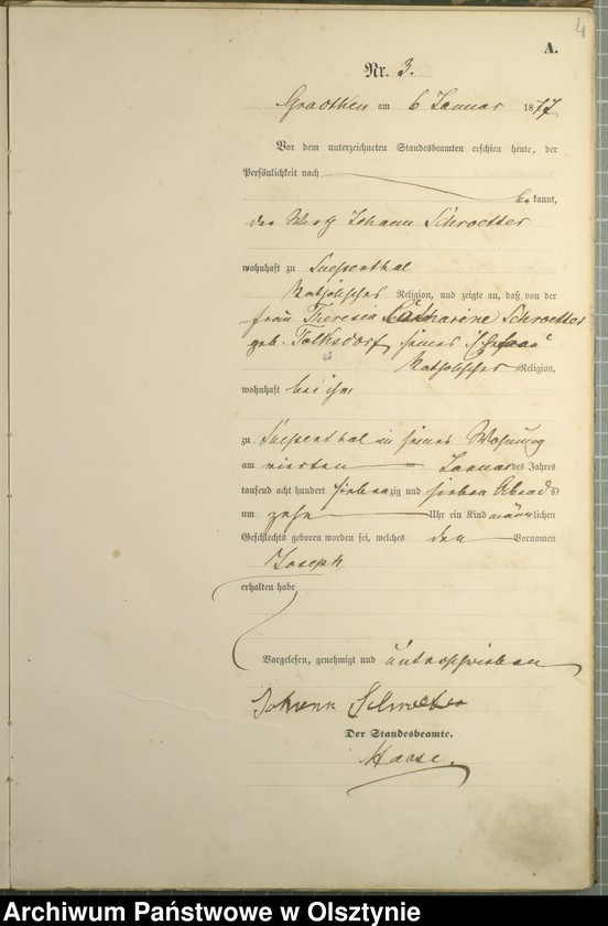 image.from.unit.number "Geburts-Haupt-Register Nr 1 - 88"