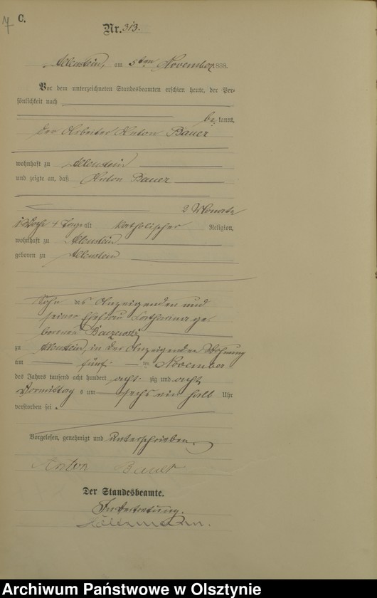 image.from.unit.number "Sterbe-Haupt-Register Tom II,Nr 308 - 394"