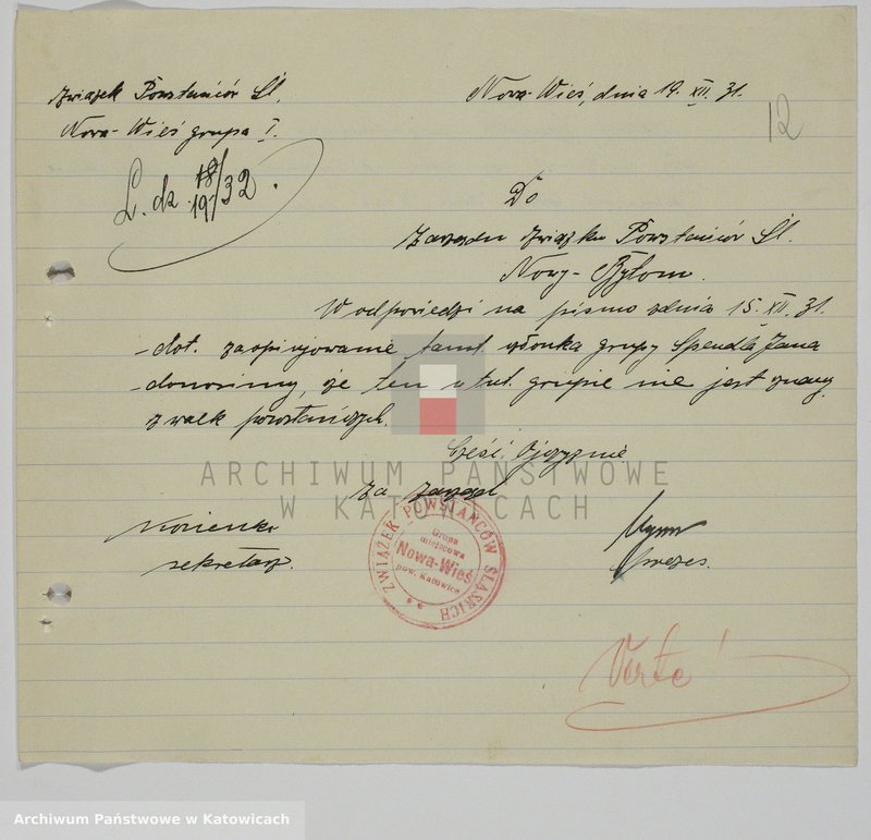 image.from.unit.number "Korespondencja w sprawach organizacyjnych grupy Nowy Bytom, t. I"