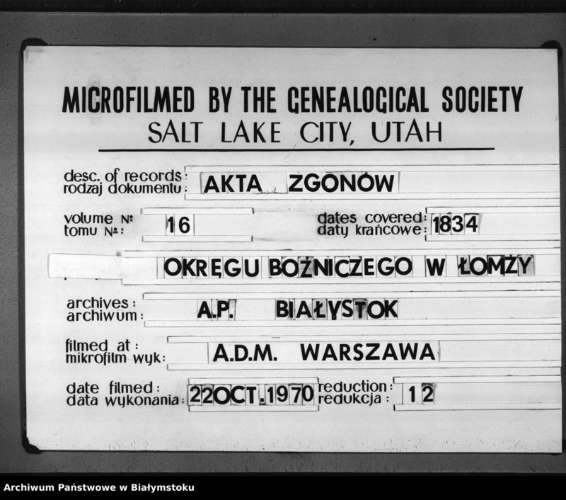 image.from.unit.number "Książka do zapisywania aktow zejścia wyznań niechrzescijańskich"