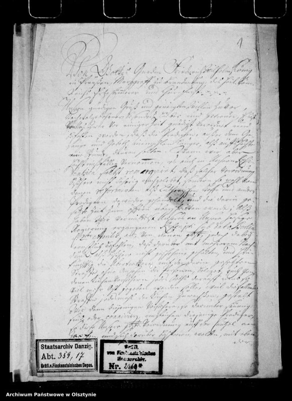 image.from.unit.number "Copien von 3 Rescripte über Strafen für Überschreitung der Zeitdauer von 1 Stunde für Predigt Gesang und Gebet und für unanständige und injuriöse Expressionen von der Kanzel"