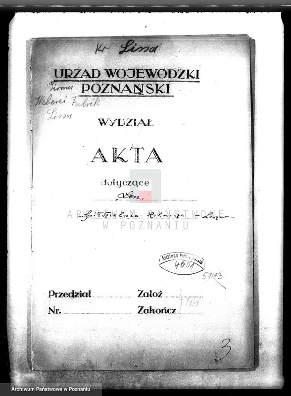 Obraz 4 z jednostki "Firma "Len" - Spółdzielnia Rolnicza w Lesznie woj. nr porz. 2895"