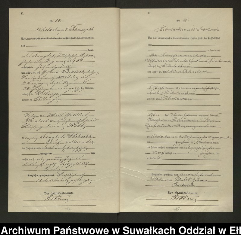 image.from.unit.number "Sterbe=Haupt=Register des Königlichen Preussischen Standes-Amtes Nikolaiken Kreis Sensburg"
