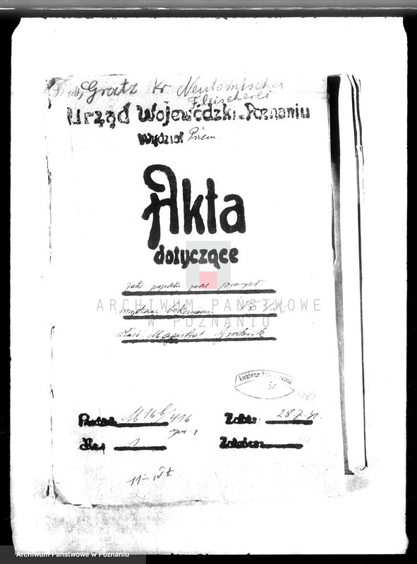 Obraz 4 z jednostki "Zatwierdzenie projektu zakładu przemysłowego /urządzenie bekoniarni/ nr 426, własność Magistrat m. Grodziska"