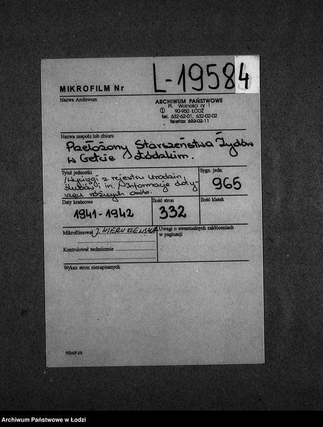 Obraz 2 z jednostki "[Wyciągi z rejestrów urodzin, ślubów i inne]"