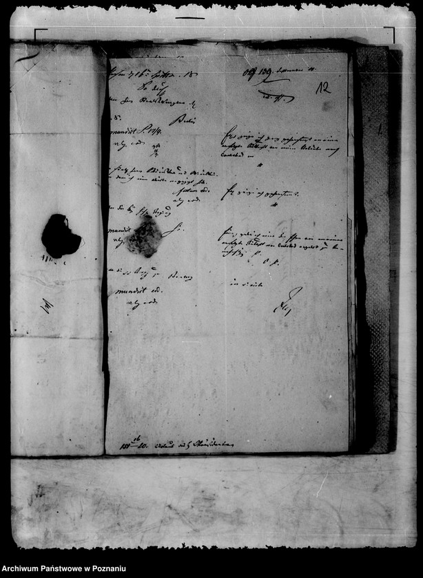 Obraz 17 z jednostki "Die dem Herrn Oberpräsidenten von Zerboni erteilten Urlaube."