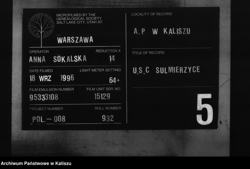Obraz 1 z jednostki "[Księga małżeństw]"
