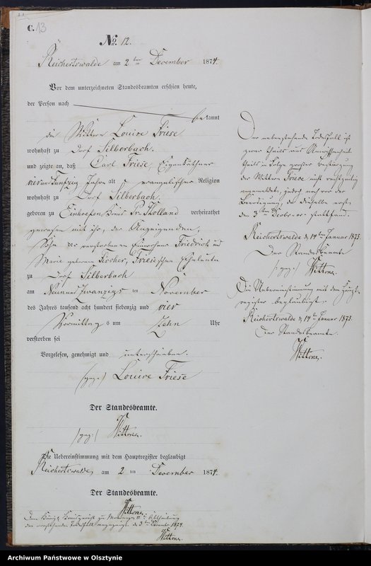 image.from.unit.number "Sterbe-Neben-Register Nr 1 - 14"