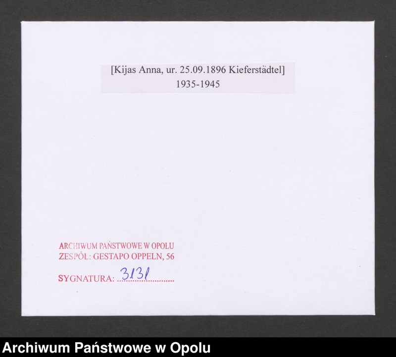 Obraz 2 z jednostki "[Kijas Anna, ur. 25.09.1896 Kieferstädtel]"
