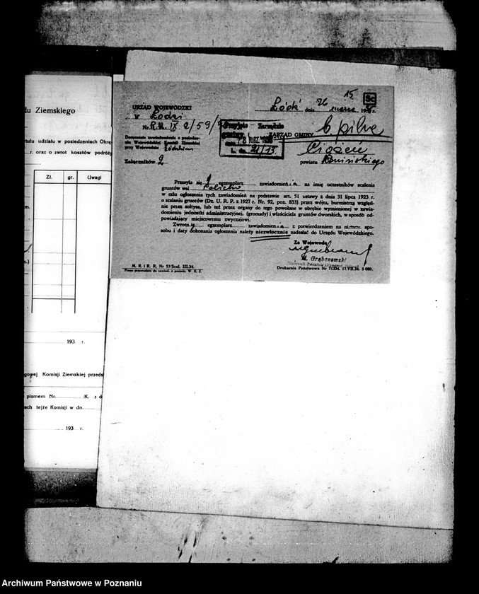 Obraz 19 z jednostki "/Scalenie gruntów wsi Policko powiatu konińskiego/"