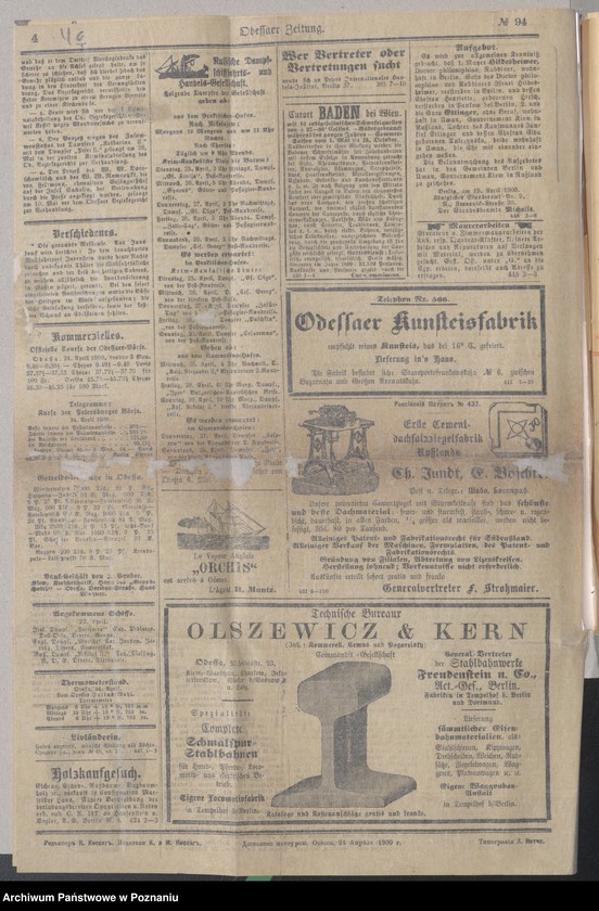 Obraz 9 z jednostki "Die von den Verlobten beigebrachten Urkunden zur Eheschliessung pro 1900"
