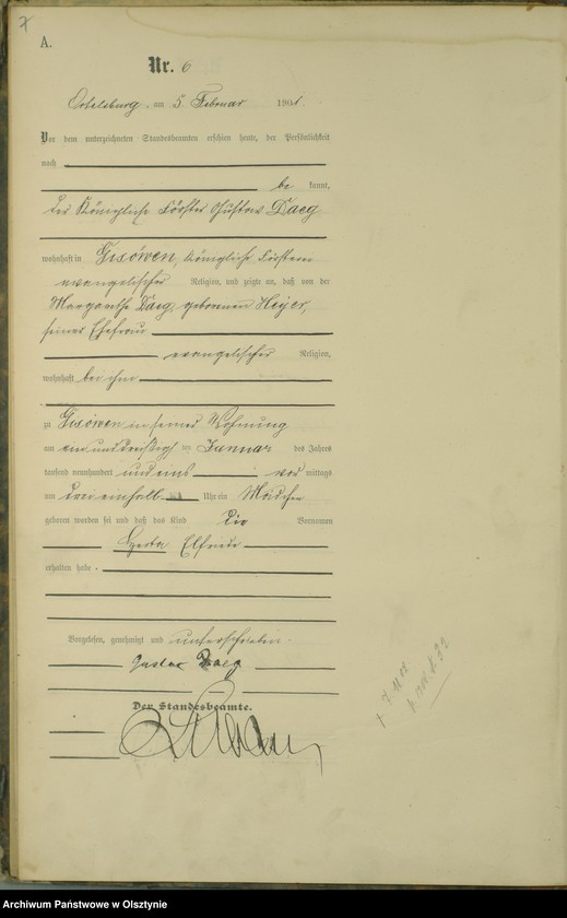 image.from.unit.number "Geburts-Haupt-Register Nr 1 - 85"