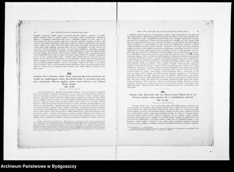 image.from.unit.number "Lateinische Urkunden Posener Städte. Hersg. von Heinrich Wuttke [1310-1425] - Memoriam Friderici Augusti Guilebmi Spotonii professoris olim lipsiensis Oratione de Gordianis Imperatoribus Romanis ab Aemilio Müllero pf. dr A.L.M habende die XXI M. Januarii A. 1861 ... Heinrich Wuttkie Specimen II Codicis Diplomatici Urbium Magni Ducatus Posnaniensie"
