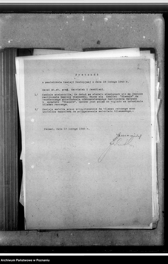 Obraz 6 z jednostki "Protokoły Komisji Rewizyjnej"