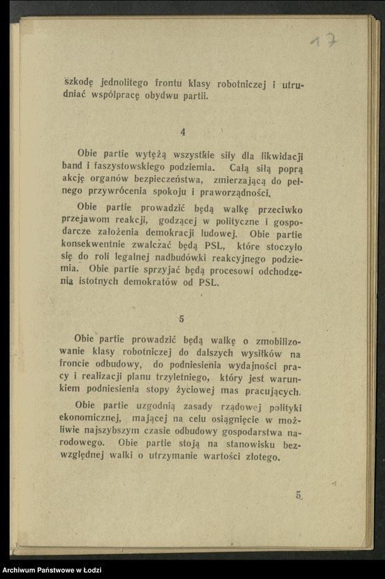 Obraz 18 z jednostki "Przemówienia Władysława Gomułki [oraz] życiorysy [Bolesława Bieruta, Władysława Gomułki, Edwarda Osóbki - Morawskiego i Michała Żymierskiego]"