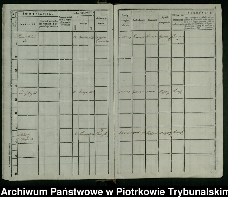 image.from.unit.number "Księga ludności stałej wsi: Kodrąb, Chamborowa i Osady Rogaszyn"