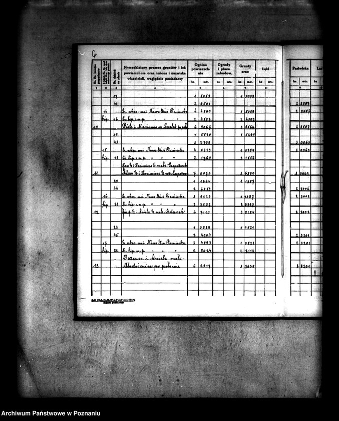 Obraz 9 z jednostki "Rejestr pomiarowy wsi Nowa-Wieś Cienińska /praca scaleniowa/"