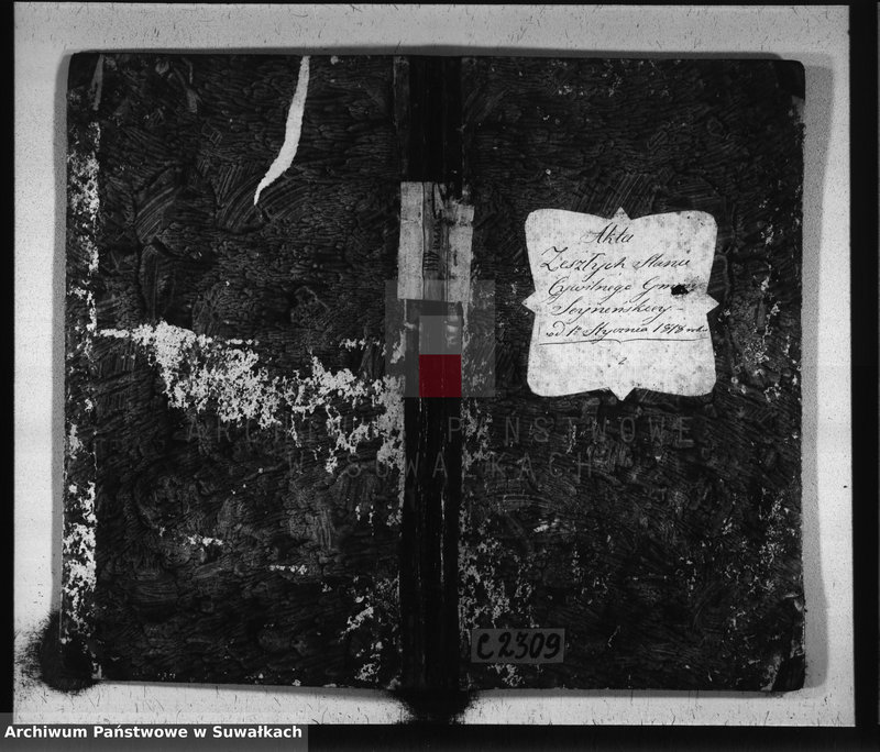image.from.unit.number "Akta zeszłych stanu cywilnego gminy seyneńskiey od 1-go stycznia 1818 roku."