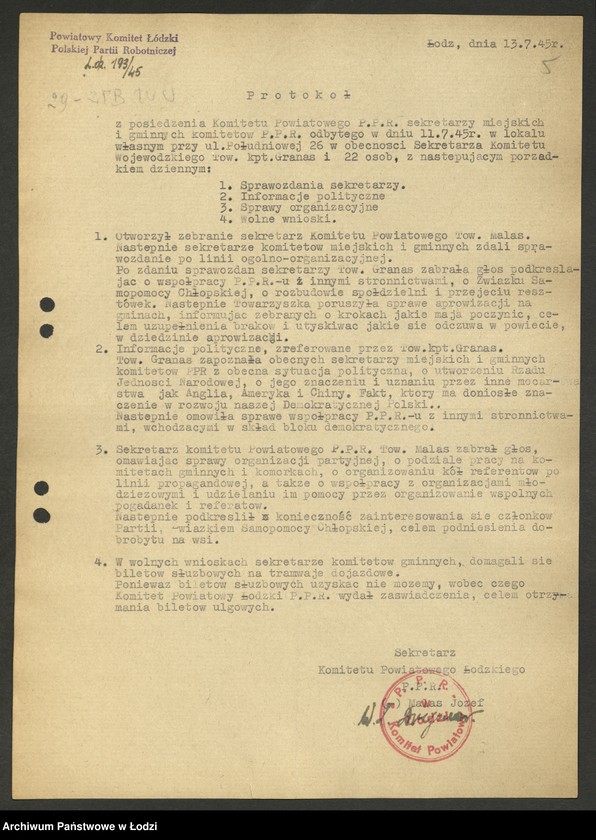 Obraz 6 z jednostki "[Plenum - protokoły i sprawozdania z posiedzeń]"