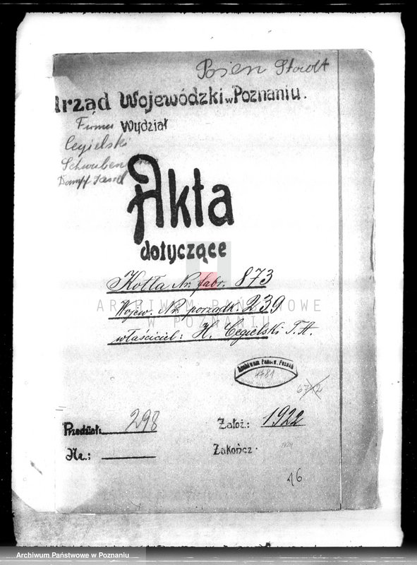 Obraz 4 z jednostki "Fabryka H. Cegielski w Poznaniu T. A. nr porz. kotła 239"