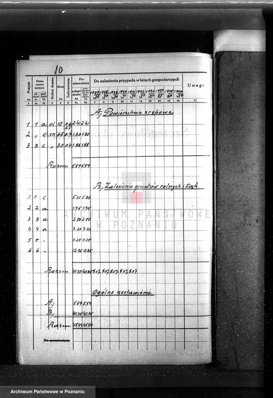 Obraz 14 z jednostki "Plan urządzenia gospodarstwa leśnego dla lasu majętności Buszewko powiat szamotulski 1937-1947"