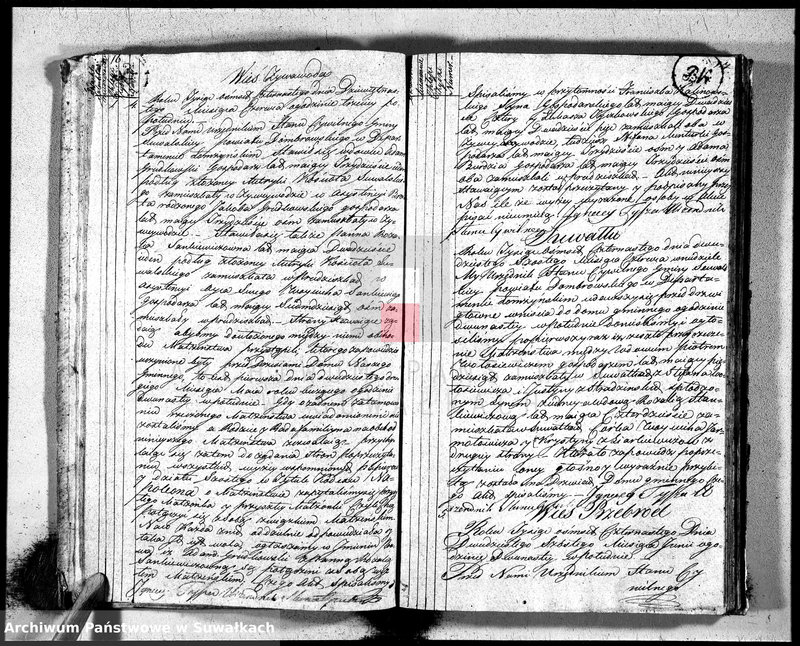image.from.unit.number "Księga aktów śłubnych gminy suwalskiey, powiatu dąbrowskiego w departamencie łomżyńskim od dnia 1-go miesiąca Maja 1814 po 1-go miesiąca Maja 1815 r-u"