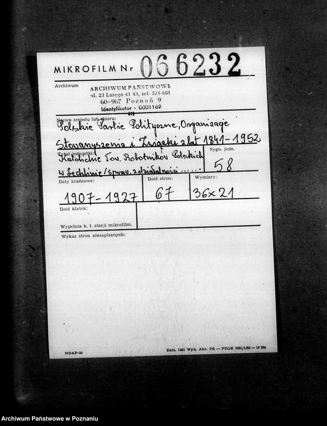 Obraz 2 z jednostki "Sprawozdania z działalności, korespondencja"