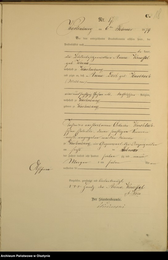 image.from.unit.number "Sterbe-Haupt-Register Nr 1 - 126"